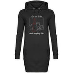 Load image into Gallery viewer, Cats and Wine | Hoodie Kleid - MegaCat
