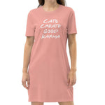 Laden Sie das Bild in den Galerie-Viewer, Good Karma | T-Shirt Kleid aus Bio-Baumwolle - MegaCat
