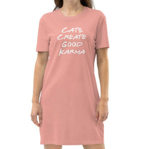 Good Karma | T-Shirt Kleid aus Bio-Baumwolle - MegaCat