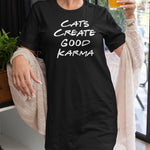 Laden Sie das Bild in den Galerie-Viewer, Good Karma | T-Shirt Kleid aus Bio-Baumwolle - MegaCat
