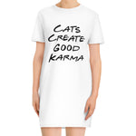 Laden Sie das Bild in den Galerie-Viewer, Good Karma | T-Shirt Kleid aus Bio-Baumwolle - MegaCat
