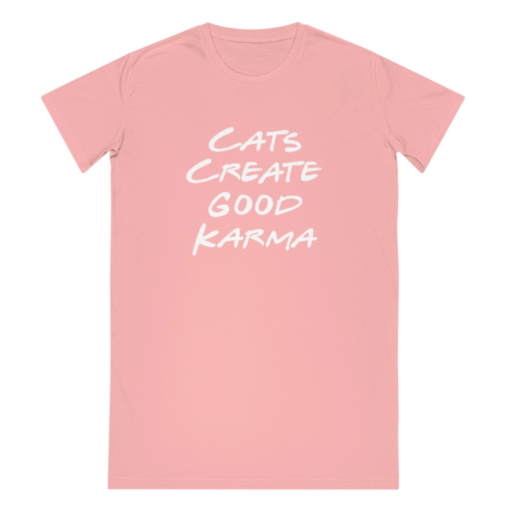 Good Karma | T-Shirt Kleid aus Bio-Baumwolle - MegaCat