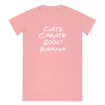 Laden Sie das Bild in den Galerie-Viewer, Good Karma | T-Shirt Kleid aus Bio-Baumwolle - MegaCat
