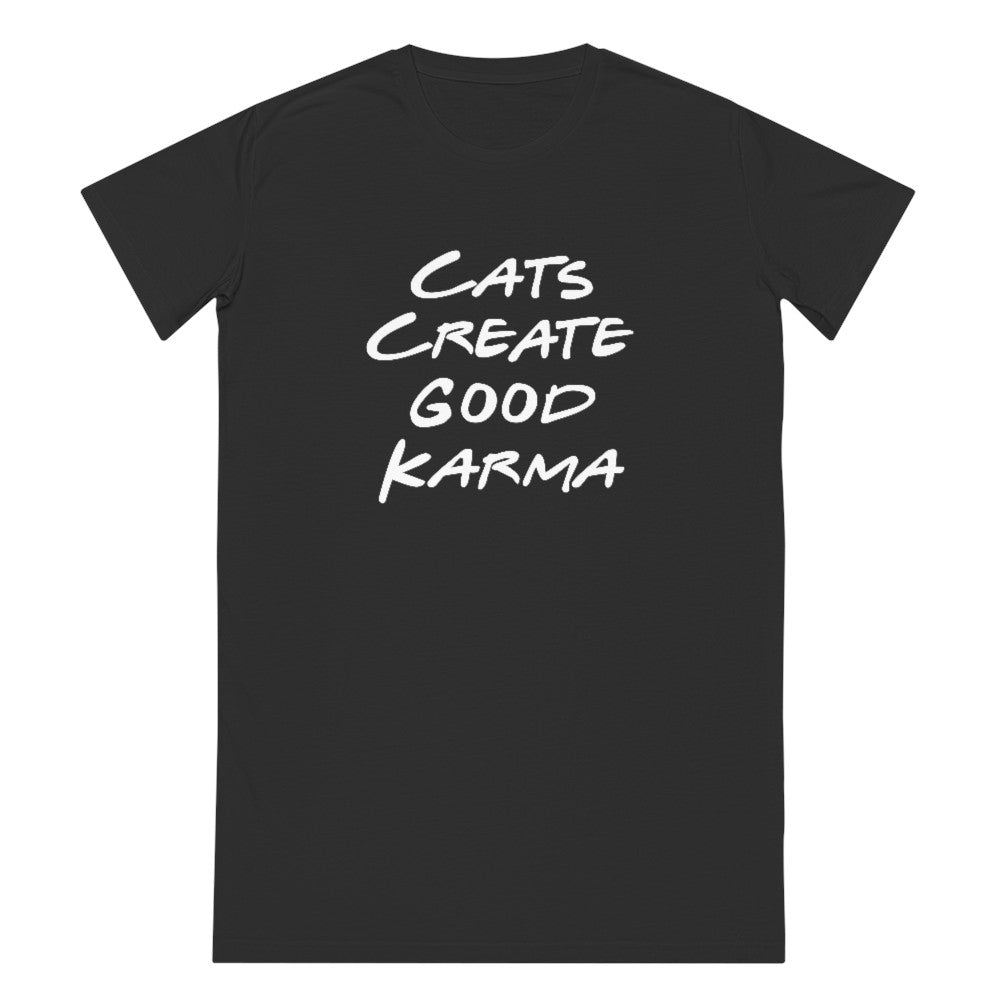 Good Karma | T-Shirt Kleid aus Bio-Baumwolle - MegaCat