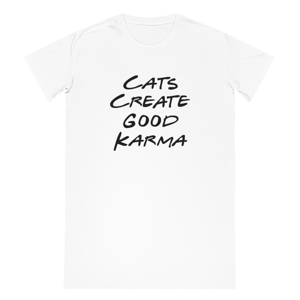 Good Karma | T-Shirt Kleid aus Bio-Baumwolle - MegaCat