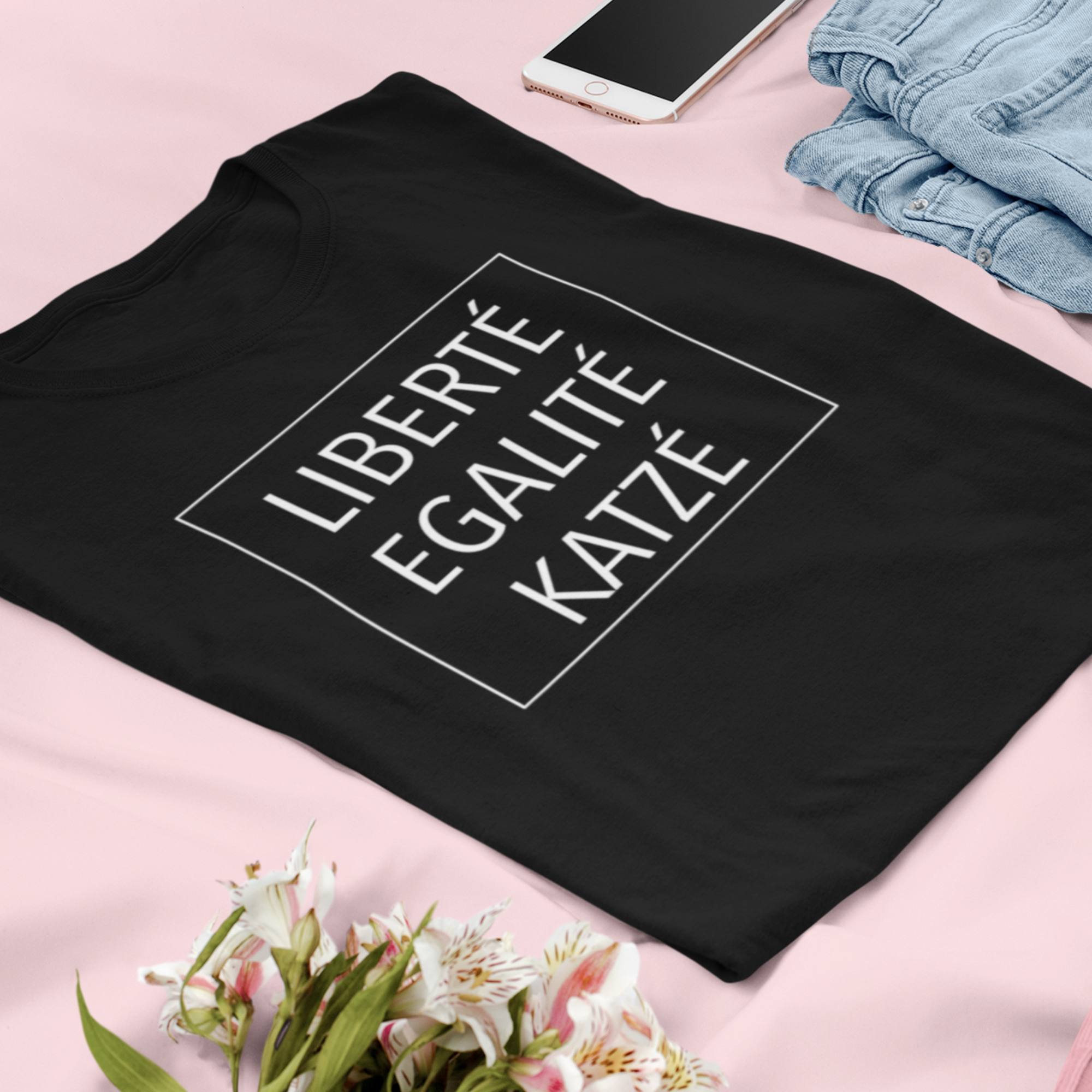 Liberte Katze | Unisex | T-Shirt - MegaCat