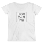 Laden Sie das Bild in den Galerie-Viewer, Liberte Katze | Damen | Bio T-Shirt - MegaCat
