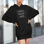 Load image into Gallery viewer, Liberte Katze | Hoodie Kleid - MegaCat
