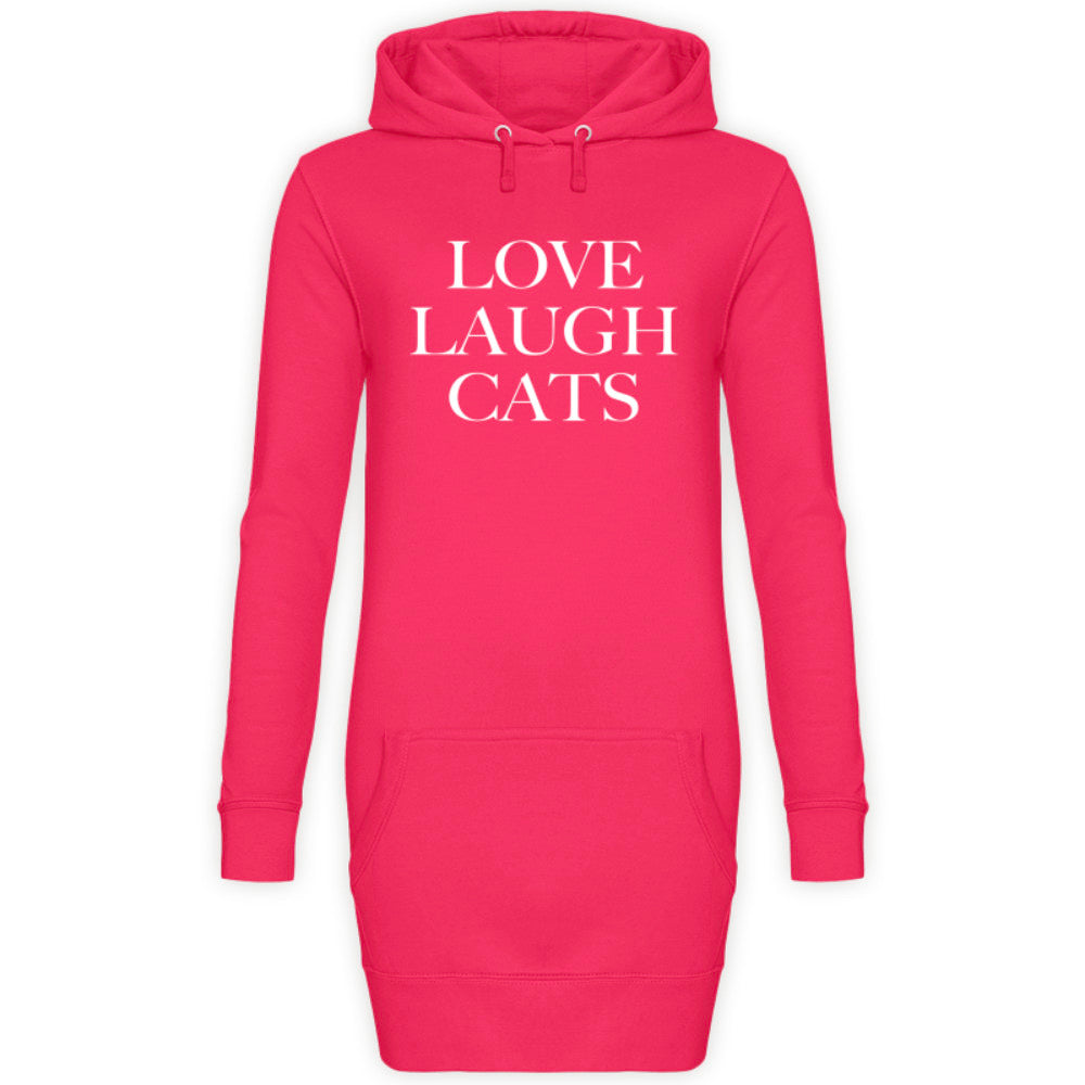 Love Laugh | Hoodie Kleid - MegaCat