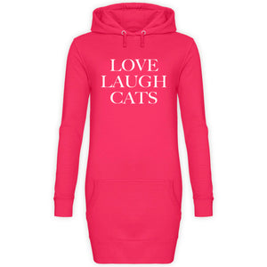 Love Laugh | Hoodie Kleid - MegaCat