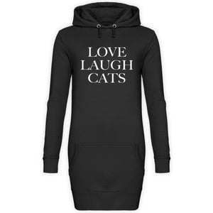 Love Laugh | Hoodie Kleid - MegaCat