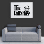 Laden Sie das Bild in den Galerie-Viewer, Catfather | Wandbild | White Edition - MegaCat
