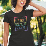 Load image into Gallery viewer, Liberte Katze Arcenciel | Unisex | T-Shirt - MegaCat
