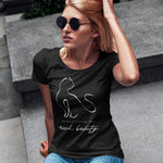 Load image into Gallery viewer, SimplicityCat | Damen | Bio T-Shirt - MegaCat
