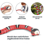 Load image into Gallery viewer, Interaktives Katzenspielzeug Schlange | Die kleine Schlange Korallie - MegaCat
