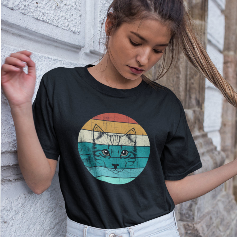 Sunset CatFace | Unisex | T-Shirt - MegaCat