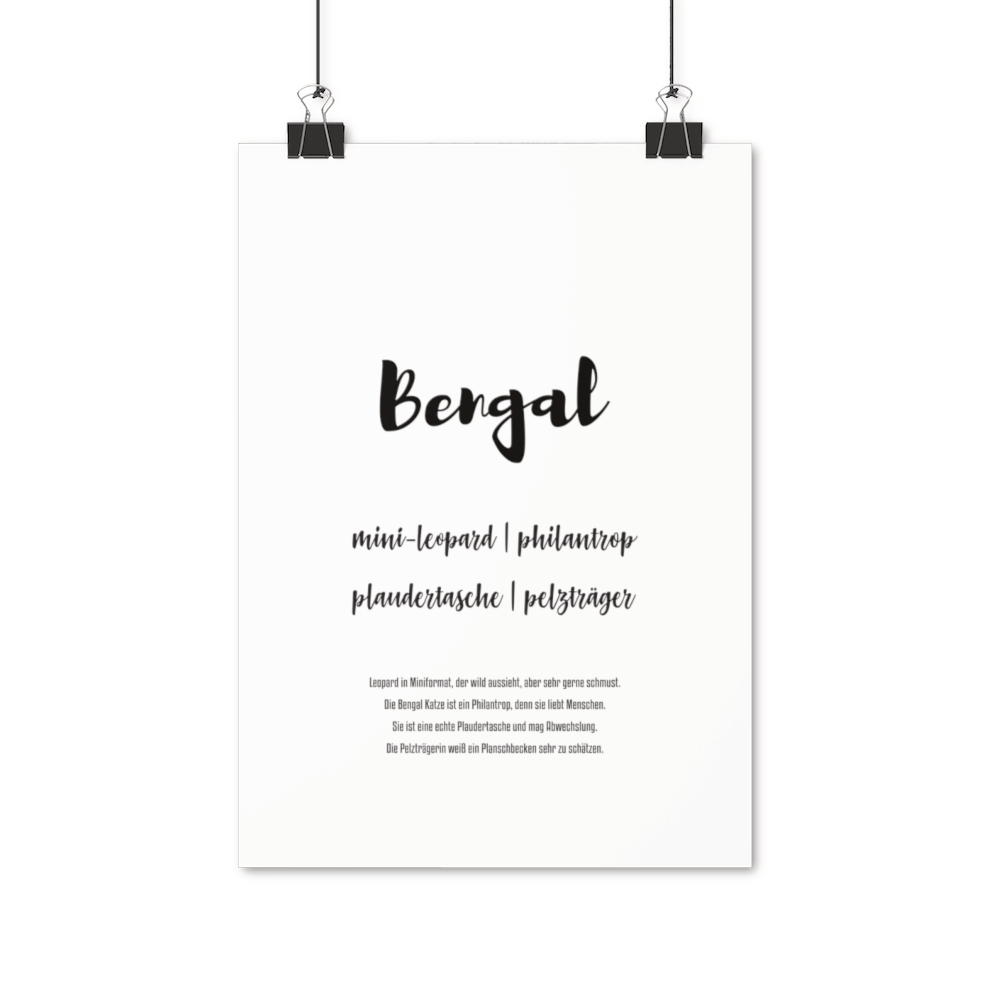 Bengal | Premium Poster - MegaCat