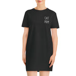 Laden Sie das Bild in den Galerie-Viewer, Cat Mom | T-Shirt Kleid aus Bio-Baumwolle - MegaCat
