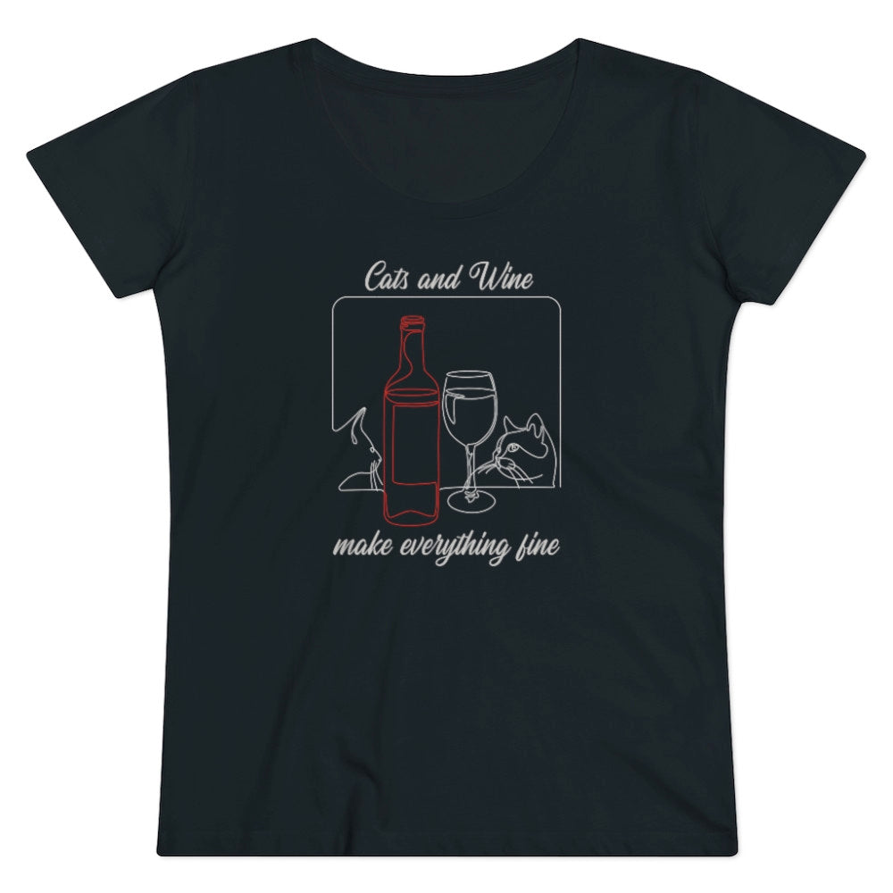Everything Fine | Damen | Bio T-Shirt - MegaCat
