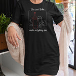 Load image into Gallery viewer, Everything Fine | T-Shirt Kleid aus Bio-Baumwolle - MegaCat
