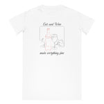 Load image into Gallery viewer, Everything Fine | T-Shirt Kleid aus Bio-Baumwolle - MegaCat
