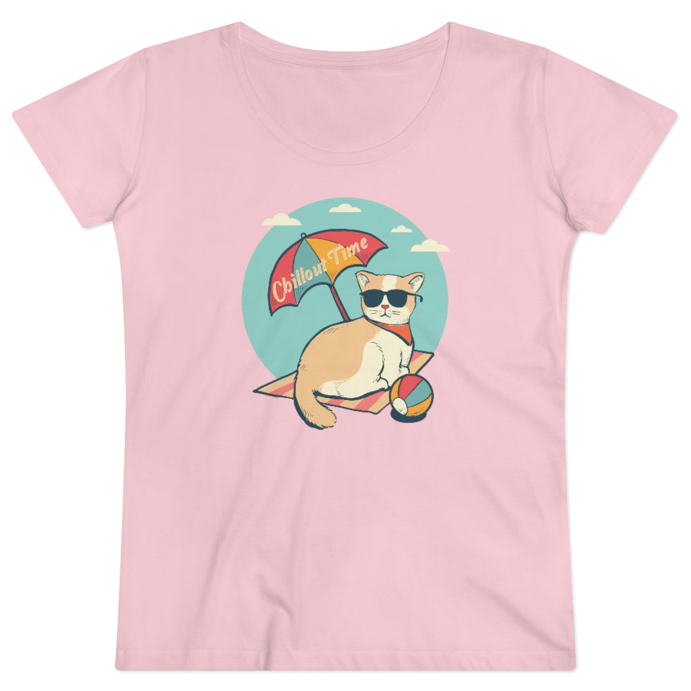 ChilloutCat | Damen | Bio T-Shirt - MegaCat