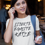 Laden Sie das Bild in den Galerie-Viewer, Egalite Katze | Unisex | T-Shirt - MegaCat
