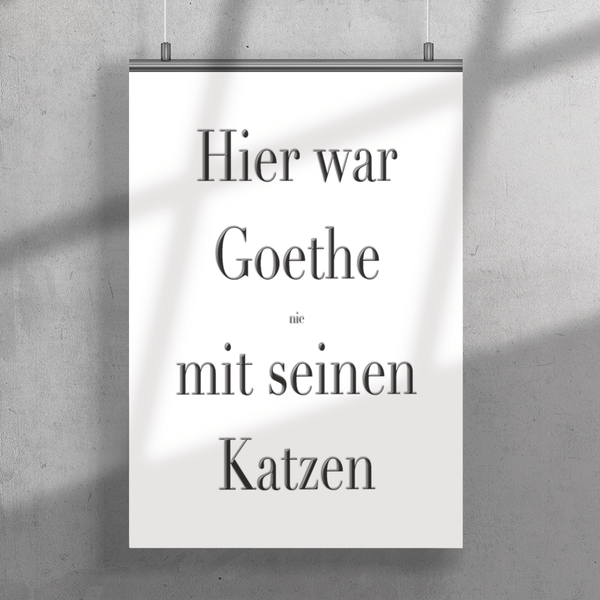 Goethe Katzen | Premium Poster - MegaCat