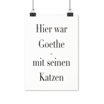 Laden Sie das Bild in den Galerie-Viewer, Goethe Katzen | Premium Poster - MegaCat
