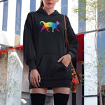 Load image into Gallery viewer, KaleidoCat | Hoodie Kleid - MegaCat
