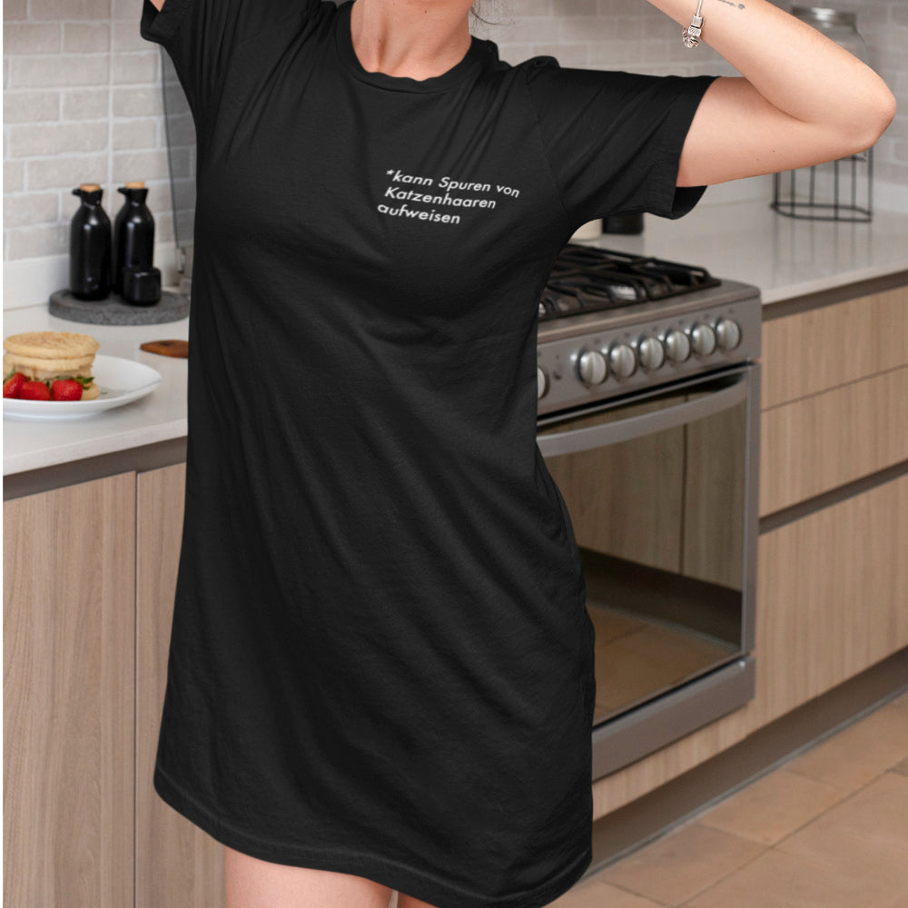 Katzenhaar | T-Shirt Kleid aus Bio-Baumwolle - MegaCat