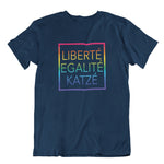 Load image into Gallery viewer, Liberte Katze Arcenciel | Unisex | T-Shirt - MegaCat
