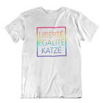 Load image into Gallery viewer, Liberte Katze Arcenciel | Unisex | T-Shirt - MegaCat
