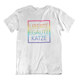 Liberte Katze Arcenciel | Unisex | T-Shirt - MegaCat