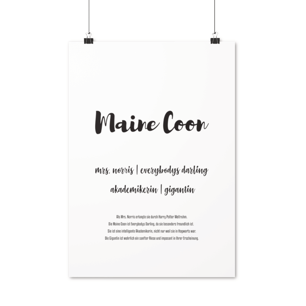 Maine Coon | Premium Poster - MegaCat