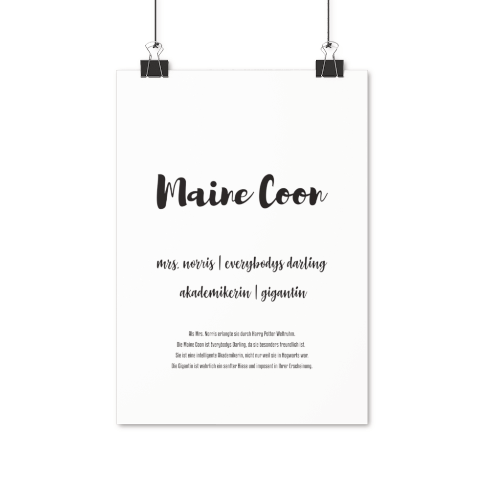 Maine Coon | Premium Poster - MegaCat