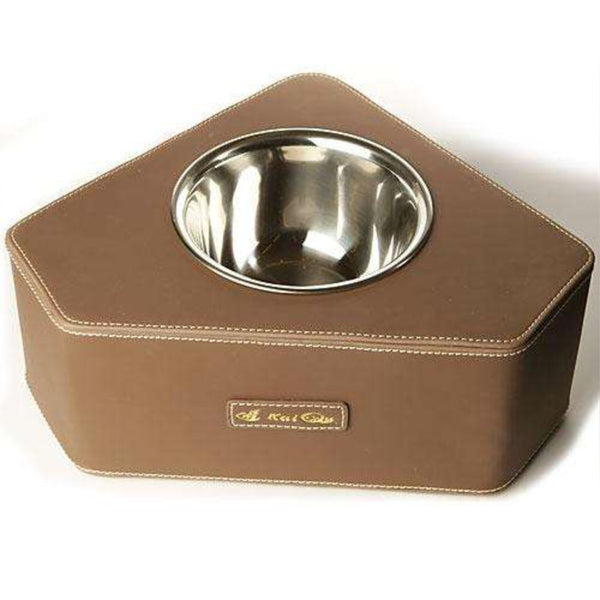 Designer Ledernapf | MegaCat Bowl Brown - MegaCat