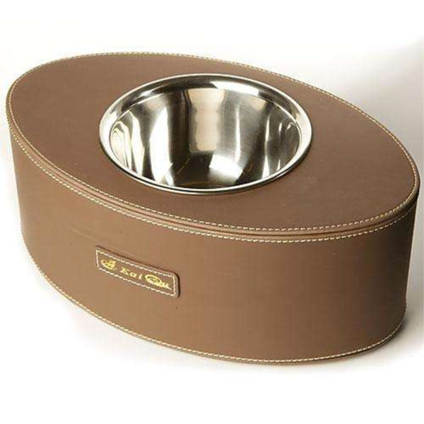 Designer Ledernapf | MegaCat Bowl Brown - MegaCat
