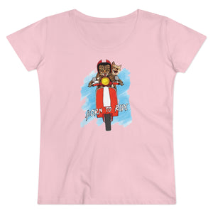 Born to Ride | Damen | Bio T-Shirt - MegaCat