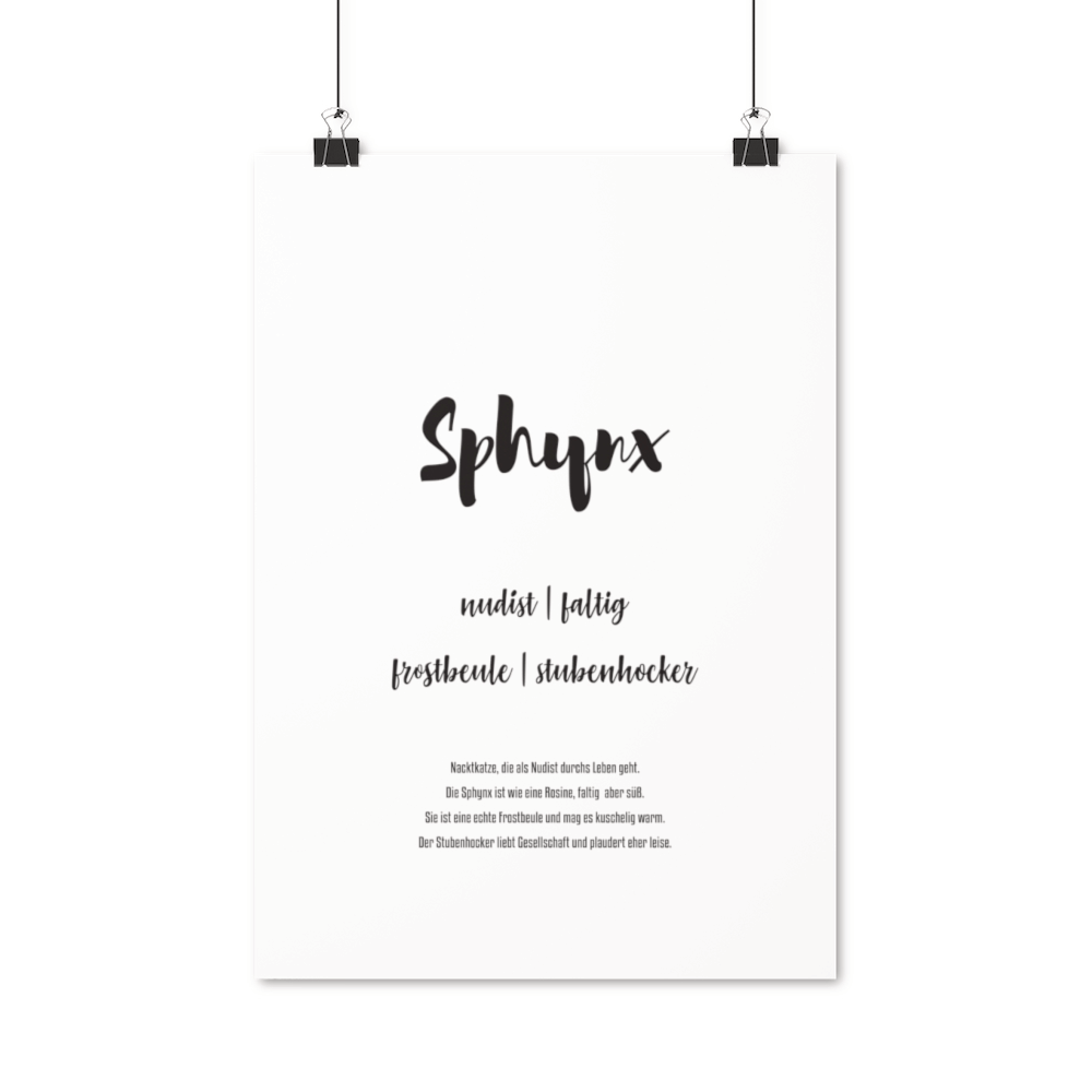 Sphynx | Premium Poster - MegaCat