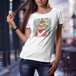 Load image into Gallery viewer, Union JackCat | Damen | Bio T-Shirt - MegaCat
