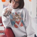 Load image into Gallery viewer, Union JackCat | Unisex | Sweatshirt - MegaCat
