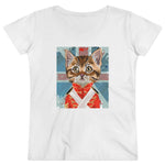 Laden Sie das Bild in den Galerie-Viewer, Union JackCat | Damen | Bio T-Shirt - MegaCat
